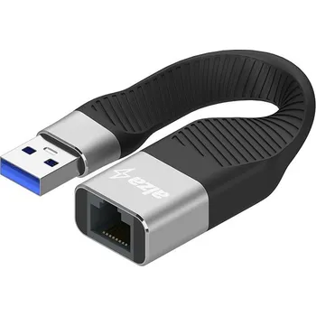 Datové redukce AlzaPower FlexCore USB-A (M) to RJ-45 (F) černý