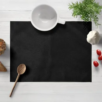 prostírání Prostírání na stůl/imitace broušené kůže Alcantara ALC-012 Černé 30x40 cm