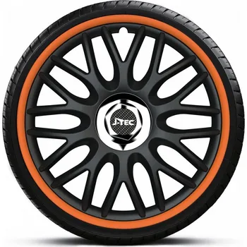 Poklice na kolo J-TEC Poklice na kola - kryty kol ORDEN orange R 14" - sada 4 ks -
