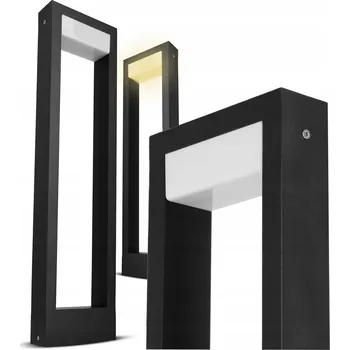 Stojací lampa LED zahradní lampa venkovní stojací rámeček sloupek voděodolná IP44 60 cm