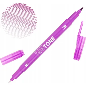 Marker TOMBOW oboustranný BRUSH PEN TwinTone malina