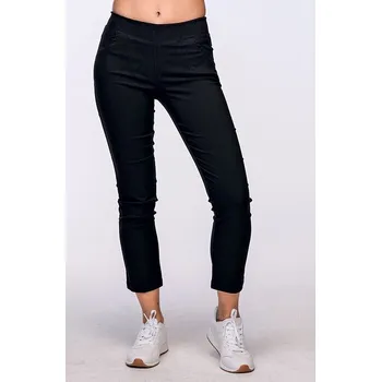 Dámské kalhoty Elegantní úzké černé dámské kalhoty nad kotníky 364 mic délka normální velikost 4XL