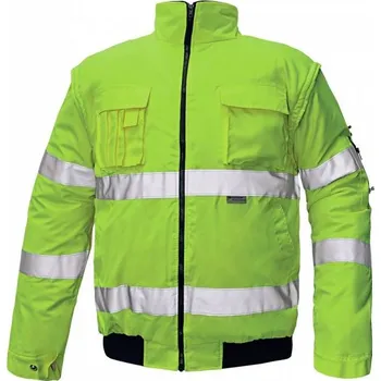 Pánská bunda Bunda reflexní pilot 2v1 žlutá S