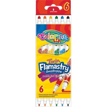 omalovánky Fixy Colorino Duo – 6 oboustranných barev pro děti