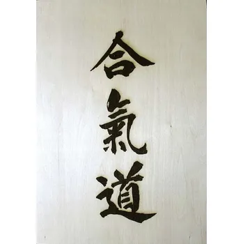 Obraz Emblém / Obraz Kanji Aikido na zeď 42x29,7 cm