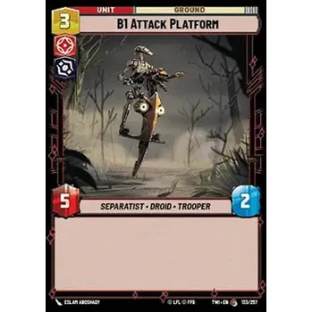 Karetní hra B1 Attack Platform 133/257 - Twilight of the Republic Typ karty: Standard