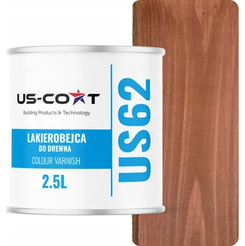 barva a nátěr na dřevo Vodou ředitelná lazura US-Coat 2,5 l OŘECH