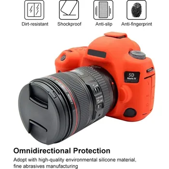 PULUZ silikonové pouzdro pro Canon EOS 5D Mark IV (červené)