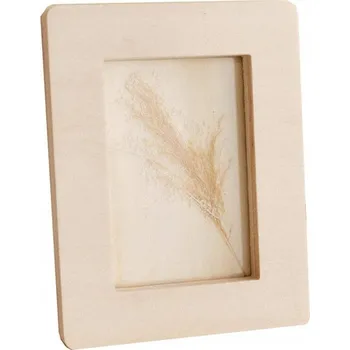 Obraz RÁMEČEK NA FOTKU dřevěný hladký béžový KLASICKÝ FORMÁT FOTKY 15x10