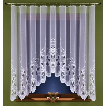 Záclona Výprodej Levné Hotové Záclony Justi (SW) Bílá 130 x 150 cm