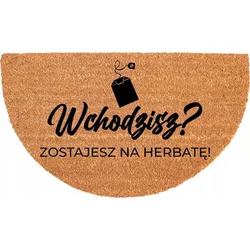 Rohožka KOKOSOVÁ ROHOŽKA PŮLKRUHOVÁ PROTIUKLUZOVÁ ODOLNÁ 40X70CM EKOLOGICKÁ