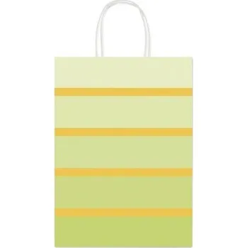 Dárková taška Dárková taška - zelená/žlutá - 16 x 8 x 21 cm