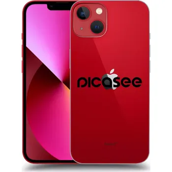 Pouzdro na mobilní telefon Picasee silikonový průhledný obal pro Apple iPhone 13 - Picasee - new logo - black