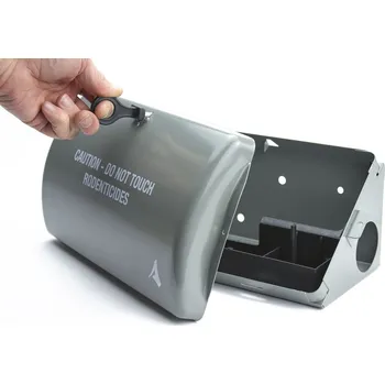 Hubení hlodavce Alcochem Hygiene B.V. Kovová deratizační stanička na hlodavce RBS-06