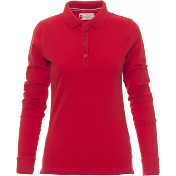 Dámské tričko Payperwear Dámská polokošile Florence s dlouhým rukávem Barva: červená klasická, Velikost: L
