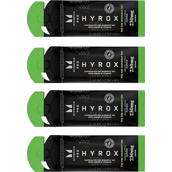 Anabolizér MyProtein Hyrox the Pre Workout Gel 4 x 48 g zelené jablko