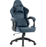 Kondela Kancelářské/herní křeslo, modrá, nosnost 150 kg, SAMIE