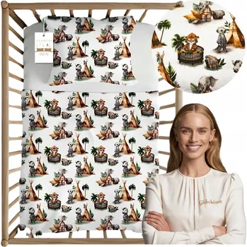 Povlečení Sada povlečení Głęboki Sen 90 x 120 cm béžová