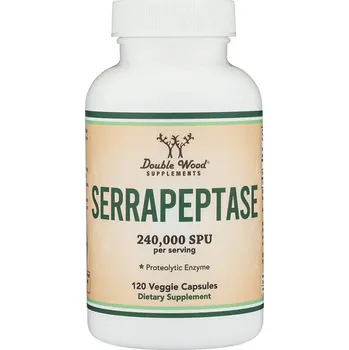 Fitness strava Double Wood Supplements Serrapeptase 120 kapslí