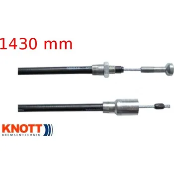 Přívěs Lanovod brzdový KNOTT 1430/1620 mm rychlomont. (s čočkou) (Lanovod brzdový KNOTT 1430/1620 mm rychlomont. (s čočkou))
