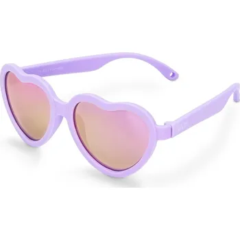 Sluneční brýle Jan and Jul - Dětské Uv brýle - Heart - Lavender