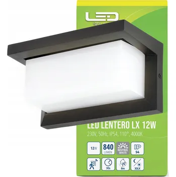 Nástěnné svítidlo Venkovní nástěnné svítidlo Laitica bílé, černé, integrovaný LED zdroj 12 W