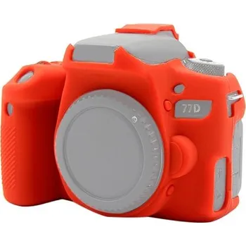 PULUZ silikonové pouzdro pro Canon EOS 77D (červené)