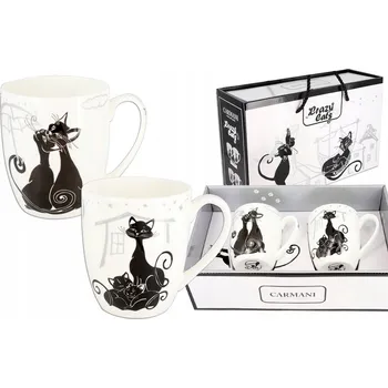 Hrnek Carmani Crazy Cats, porcelánový, 300 ml