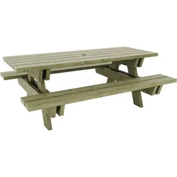 Zahradní sestava Piknikový stůl Manutan Expert Borovice, šířka 200 cm + Prodloužená záruka na 10 let