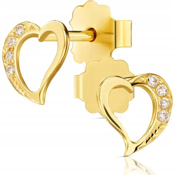 Náušnice VALENTÝNSKÉ NÁUŠNICE 585 SRDÍČKA