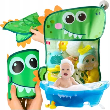 Hračka pro nejmenší Organizér Hračky Do Vany do koupelny s přísavkou Přísavky Dinosaurus