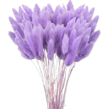 umělá květina Sušené pampasové trávy 120 ks, lagurus, váza