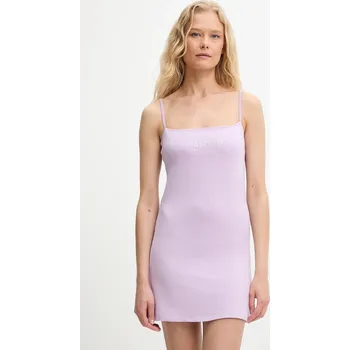 Dámské šaty Šaty Juicy Couture HAYLEY MINI DRESS fialová barva, mini, přiléhavé, JCWED225304 04X, vel. S
