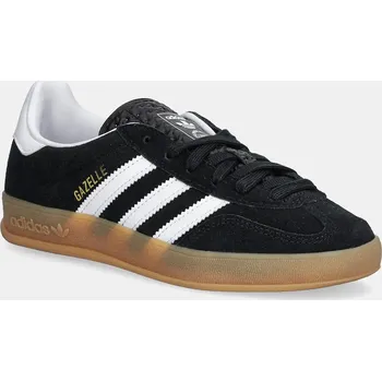 Chlapecká obuv Dětské semišové tenisky adidas Originals GAZELLE INDOOR JQ8701 černá 99X, EUR 38