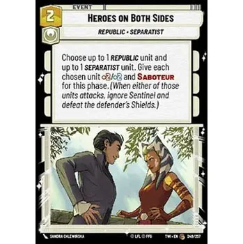 Sběratelská karetní hra Heroes on Both Sides 249/257 - Twilight of the Republic Typ karty: Standard