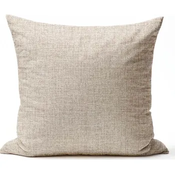 Povlak na dekorativní polštářek Bavlněný povlak na polštář - Sit béžová Zapínání: zip, Velikost polštáře: 40x40