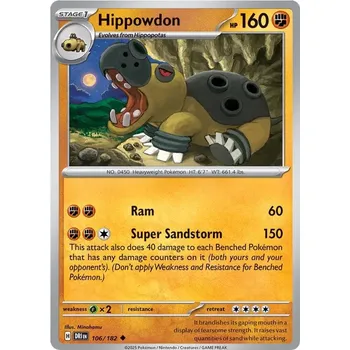 Sběratelská karetní hra Hippowdon 106/182 - Destined Rivals Typ karty: Non-Holo
