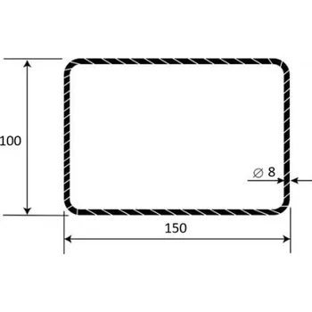 Pletivo ŽELEZO Třmínek do betonu 10x15 R8