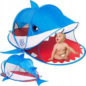 Stan Plážový Jack Mors STAN PARAVÁN SAMOROZKLÁDACÍ POP UP modrý 95 cm x 1,8 m x 75 cm