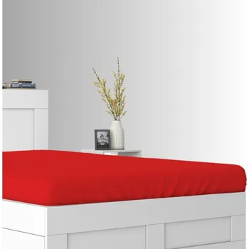 Prostěradlo Froté Prostěradlo S Gumou Do Postýlky 80x180 Červené Premium Polské