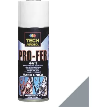 Barva ve spreji Barva ve spreji TECH PRO-FER 4v1 RAL 7001 šedá