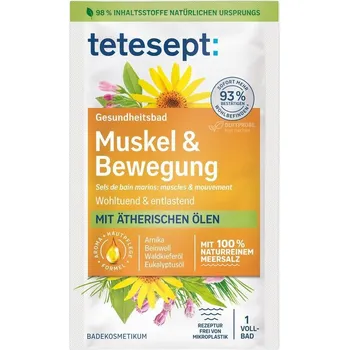 Koupelová kosmetika TETESEPT svaly a pohyb mořská sůl, 80 g