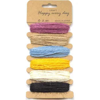 Šňůra na prádlo Jutový provázek 6ks