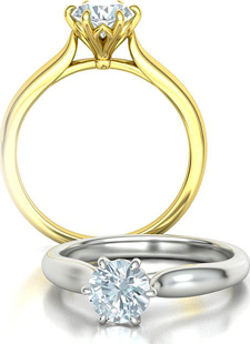 Zásnubní prsten BARON 48 / Bílá / Diamant 0.51ct