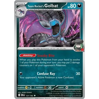Sběratelská karetní hra Team Rocket's Golbat 121/182 - Destined Rivals Typ karty: Non-Holo