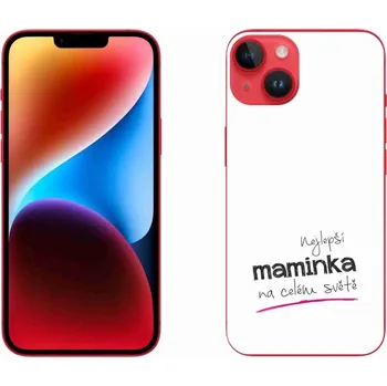 Pouzdro na mobilní telefon Gelový kryt mmCase na iPhone 14 Plus - nejlepší maminka 4 bílé pozadí