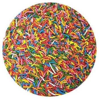 Jedlá dekorace na dort Cukrové zdobení tyčinky barevný mix 80g - I LOVE CAKES