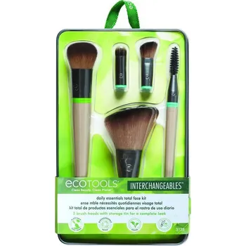 Kosmetický štětec ECOTOOLS INTERCHANGEABLES Sada Daily Essentials Total Face;
