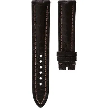 Řemínek na hodinky Kožený řemínek Biatec z pravého krokodýla | Hnědý - 20 mm - Bez spony + 5 let záruka a dárek ZDARMA