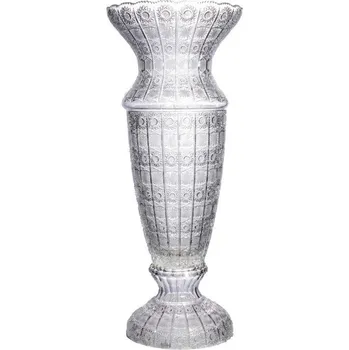 Váza Broušená velká váza Bohemia Crystal 82C28/875mm. Bohatý brus Klasik